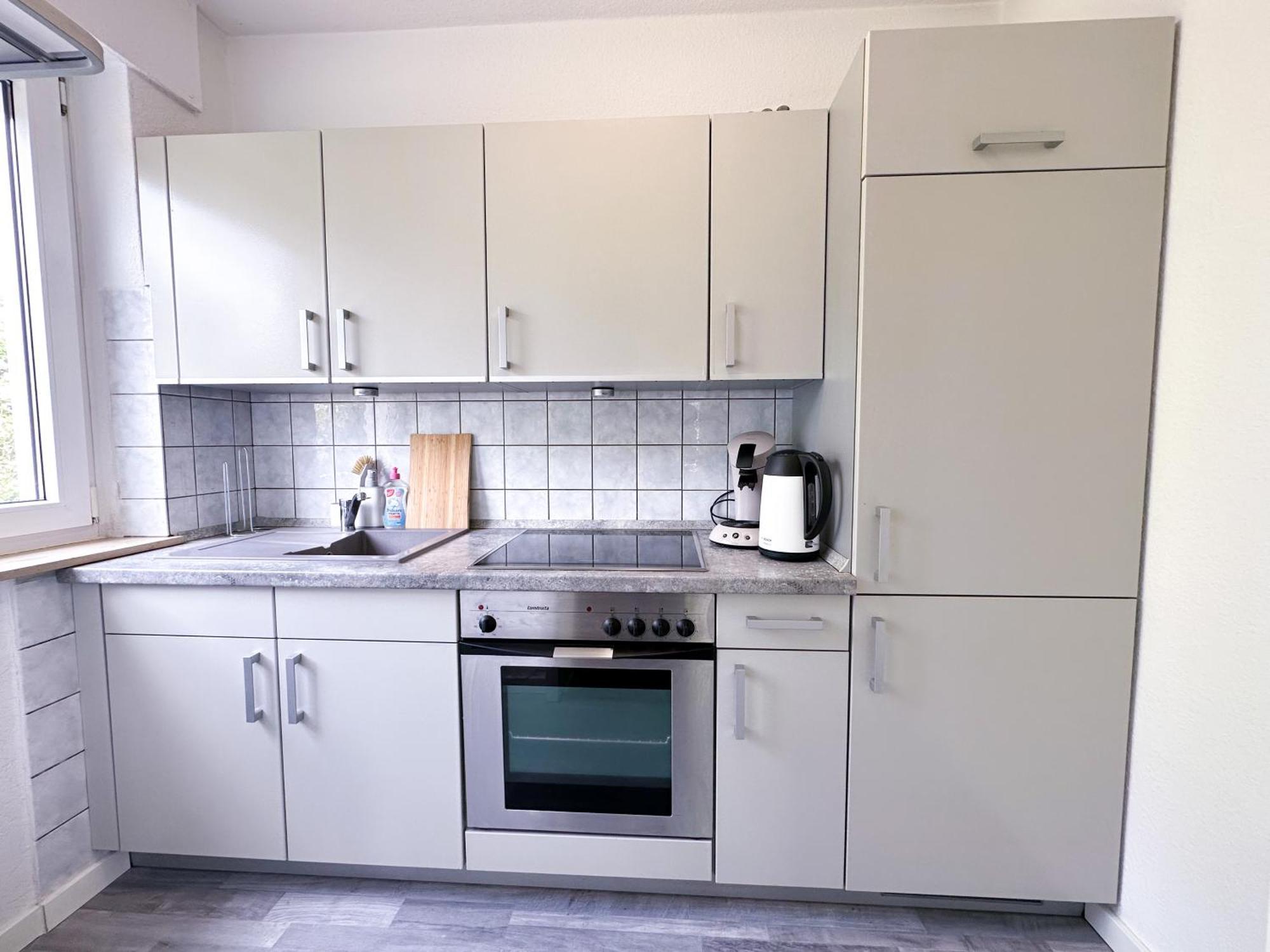Stilvolles, Frisch Renoviertes 2Zi Apartment Mit Kueche Und Balkon In Kliniknaehe บาดเอินเฮาเซน ภายนอก รูปภาพ